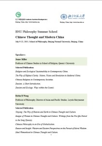 Chinese Thought and Modern China